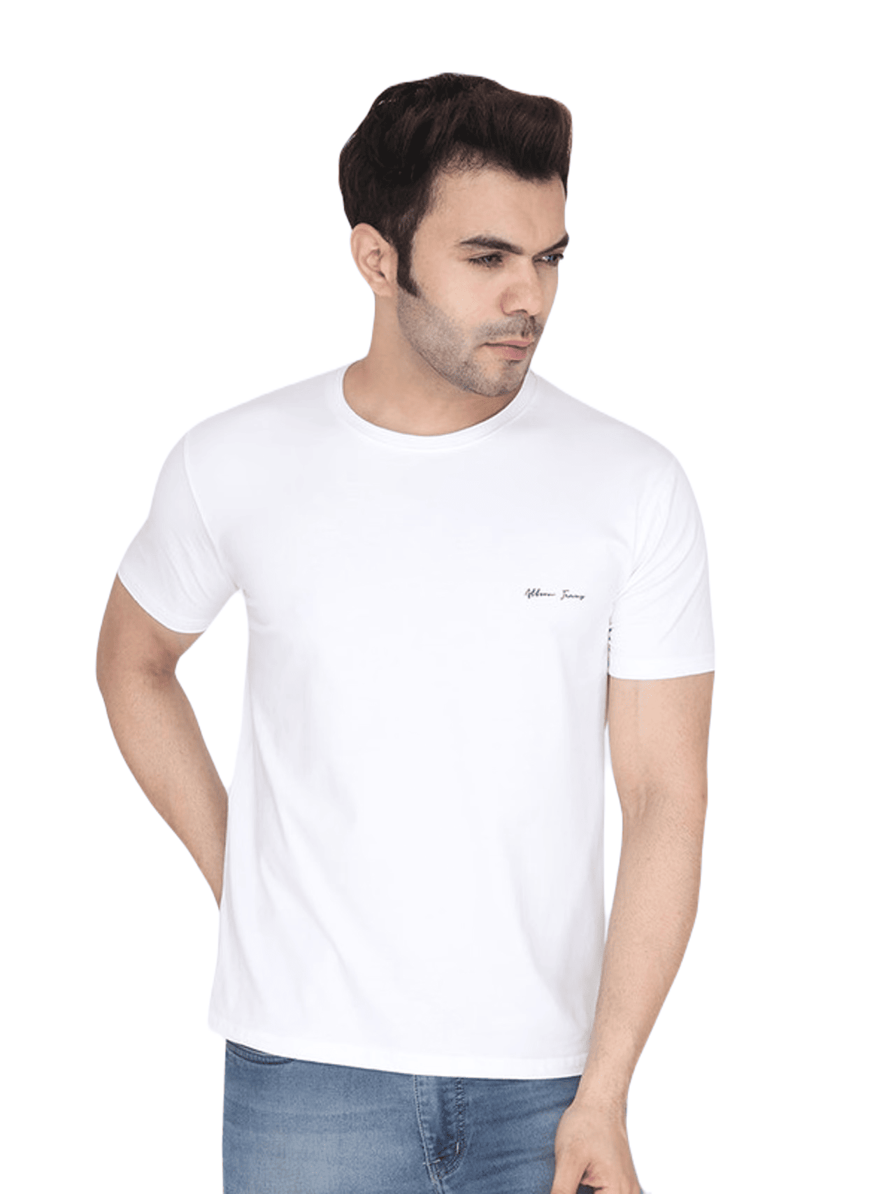 Albion K.Devraj Mens White T-Shirt