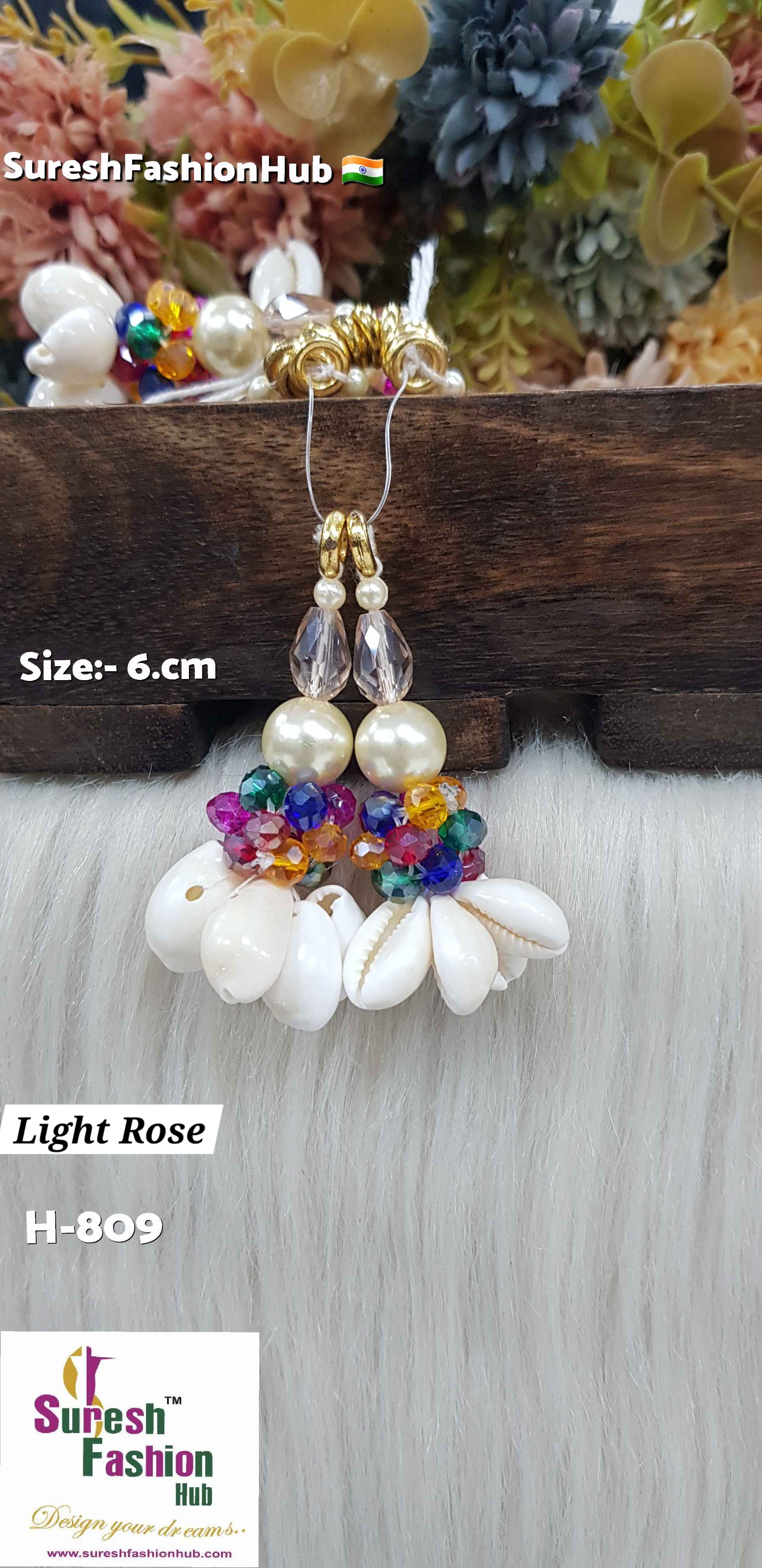 Light Rose Crystal Pearl Shell Tasse