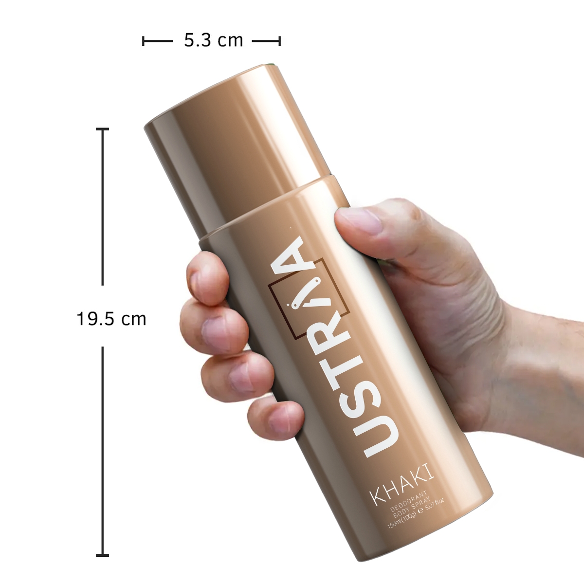 Ustraa | Ustraa Deodorant For Men, Khaki, 150ml 3