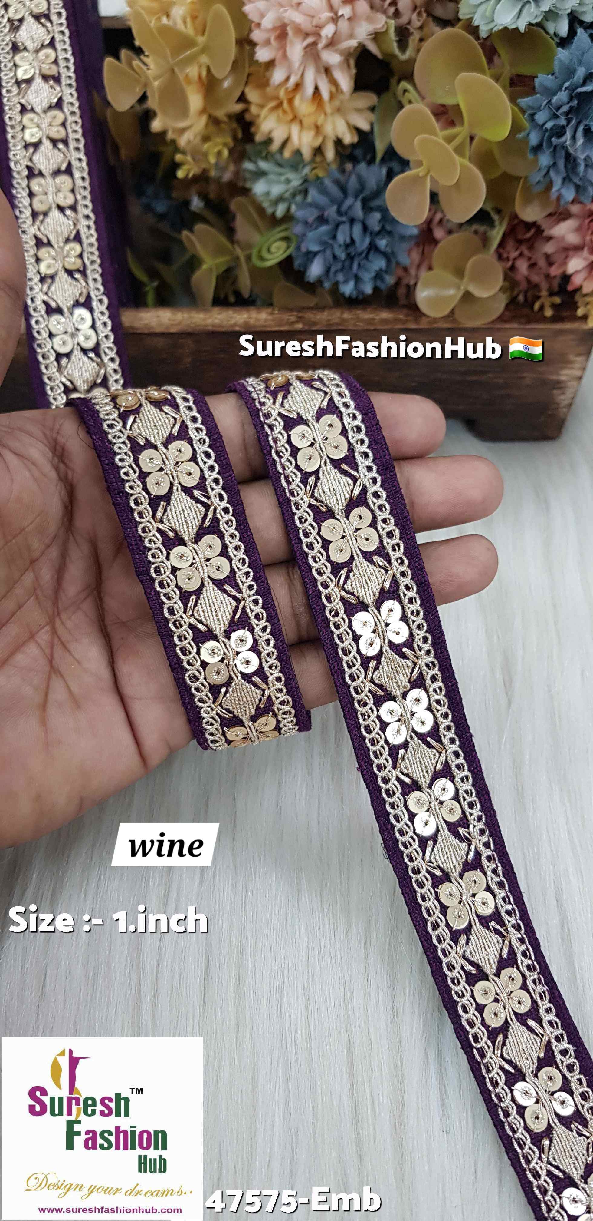 Embroidery  Wine Elegance