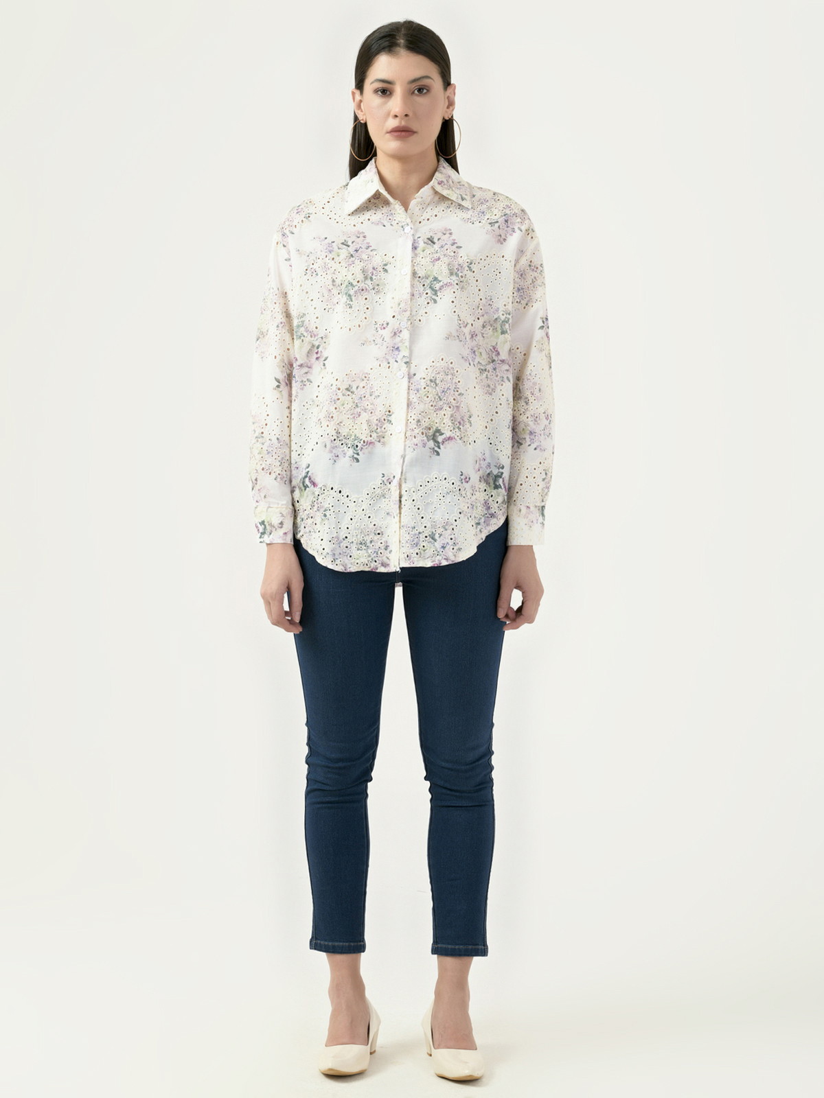 Albion Women Smart Premium White Casual Shirt