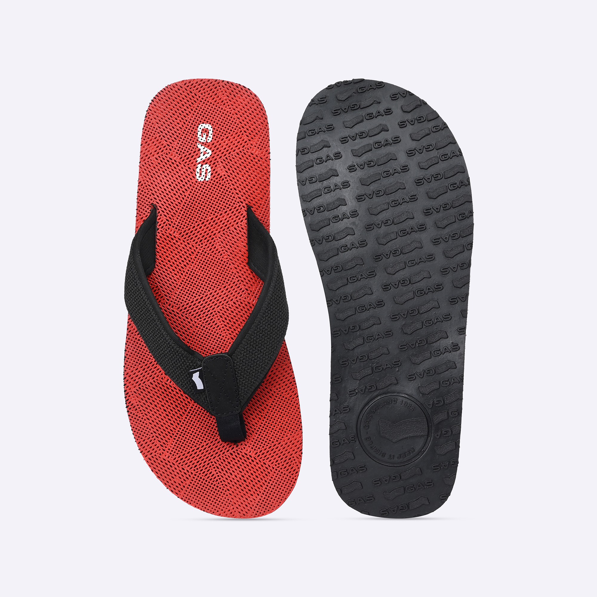 GAS | Men's CalmStep Red FlipFlops|3