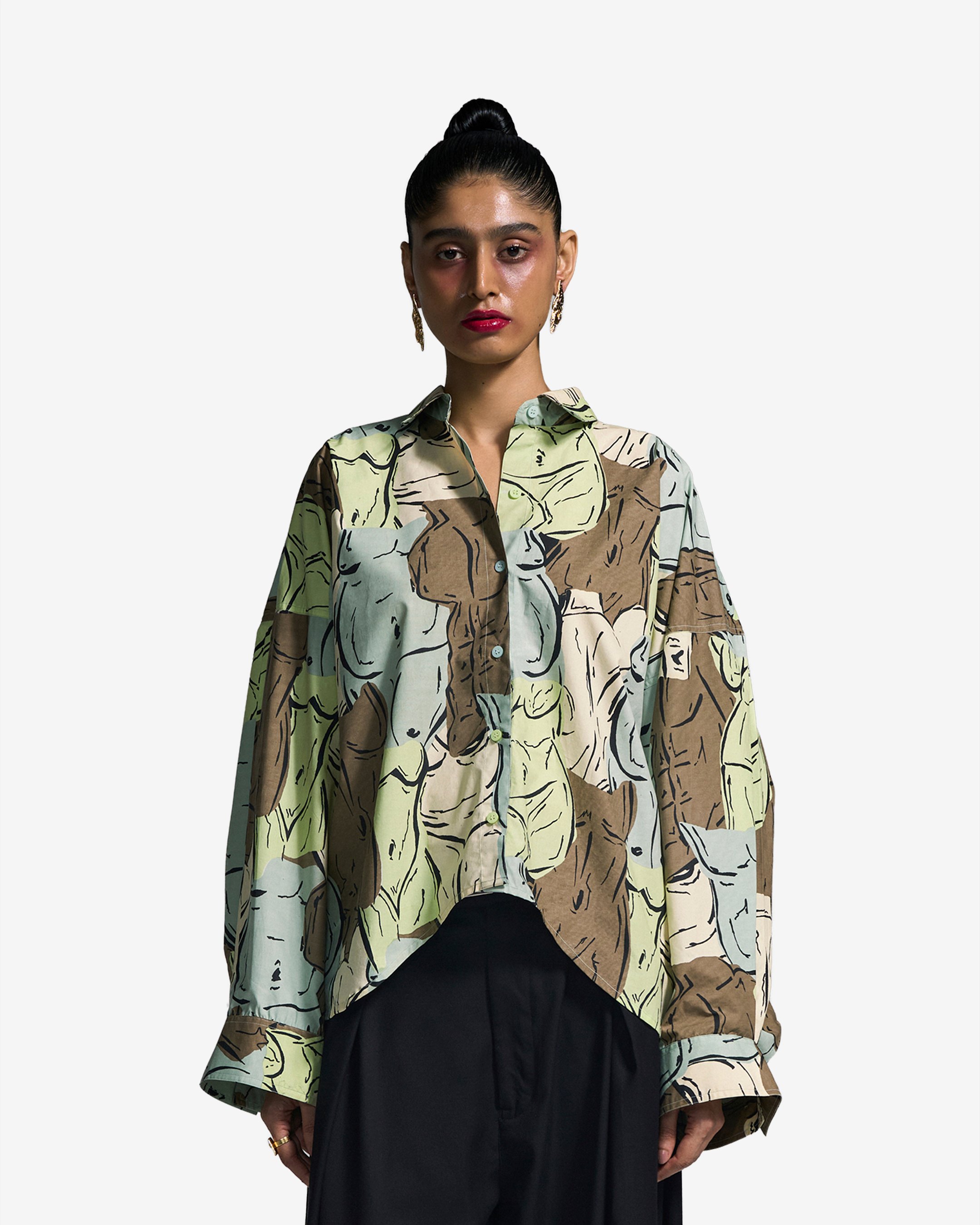 Figure Studies Shirt - Greige Green