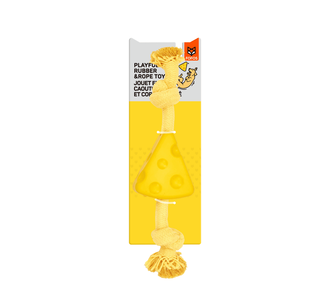 Fofos Dog Chew Rope Toy Cheese