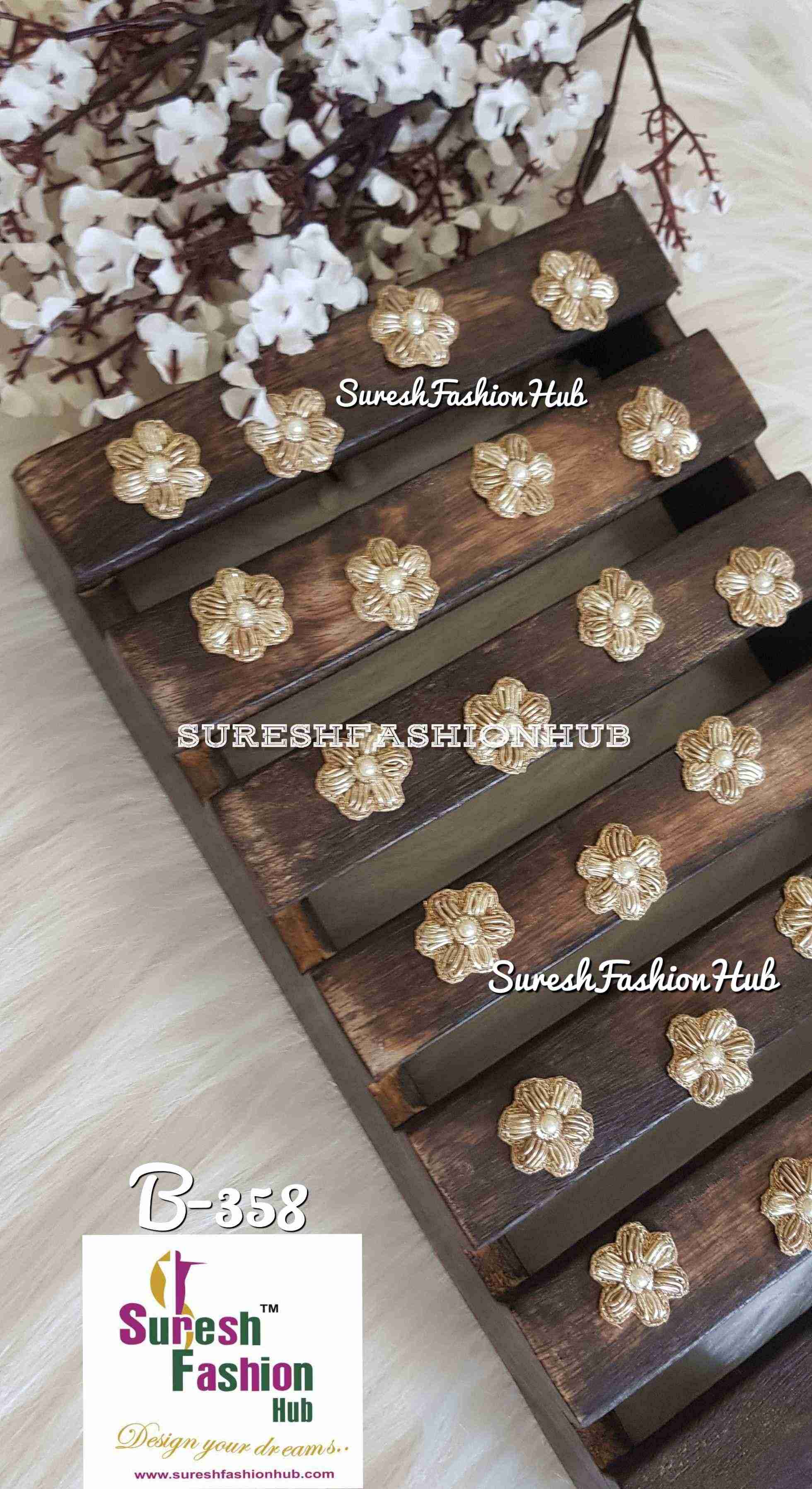 Pearl Elegance Zardosi Butti Set