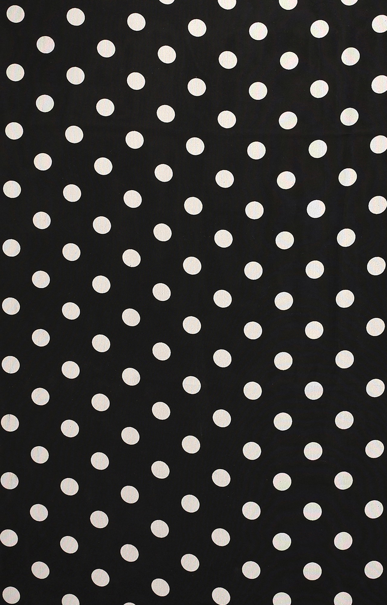 Women's Black & White Poly Georgette Polka Dot/Geometric Print Saree-HAL23RYN00043BLCK-WHT