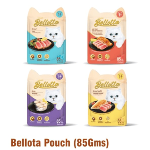 Bellota Pouch Tuna & Chicken Jelly Wet Cat Food, 85g