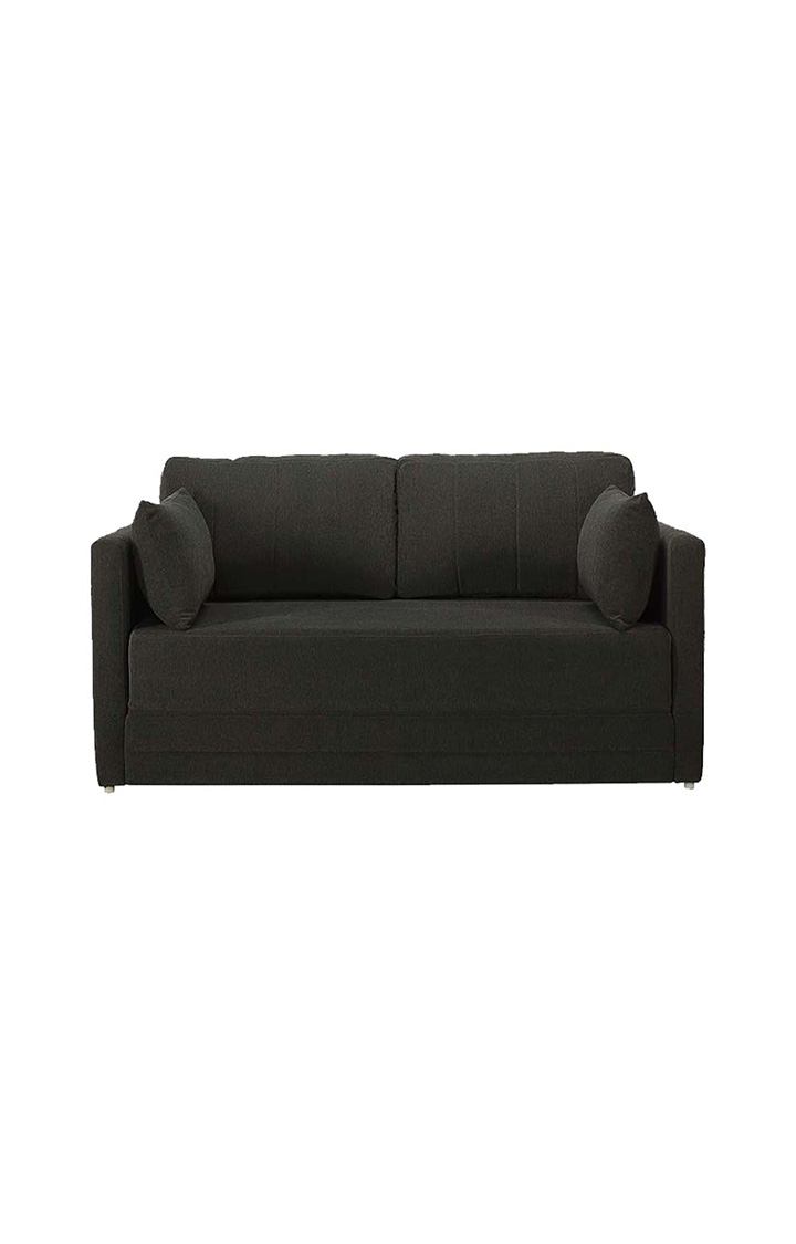 NEUDOT Max Fabric Pull-Out Sofa Cum Bed for Living Room | 2 Seater Sofa Bed for Drawing Room & Bedroom | Diwan | Chocolate Brown Color
