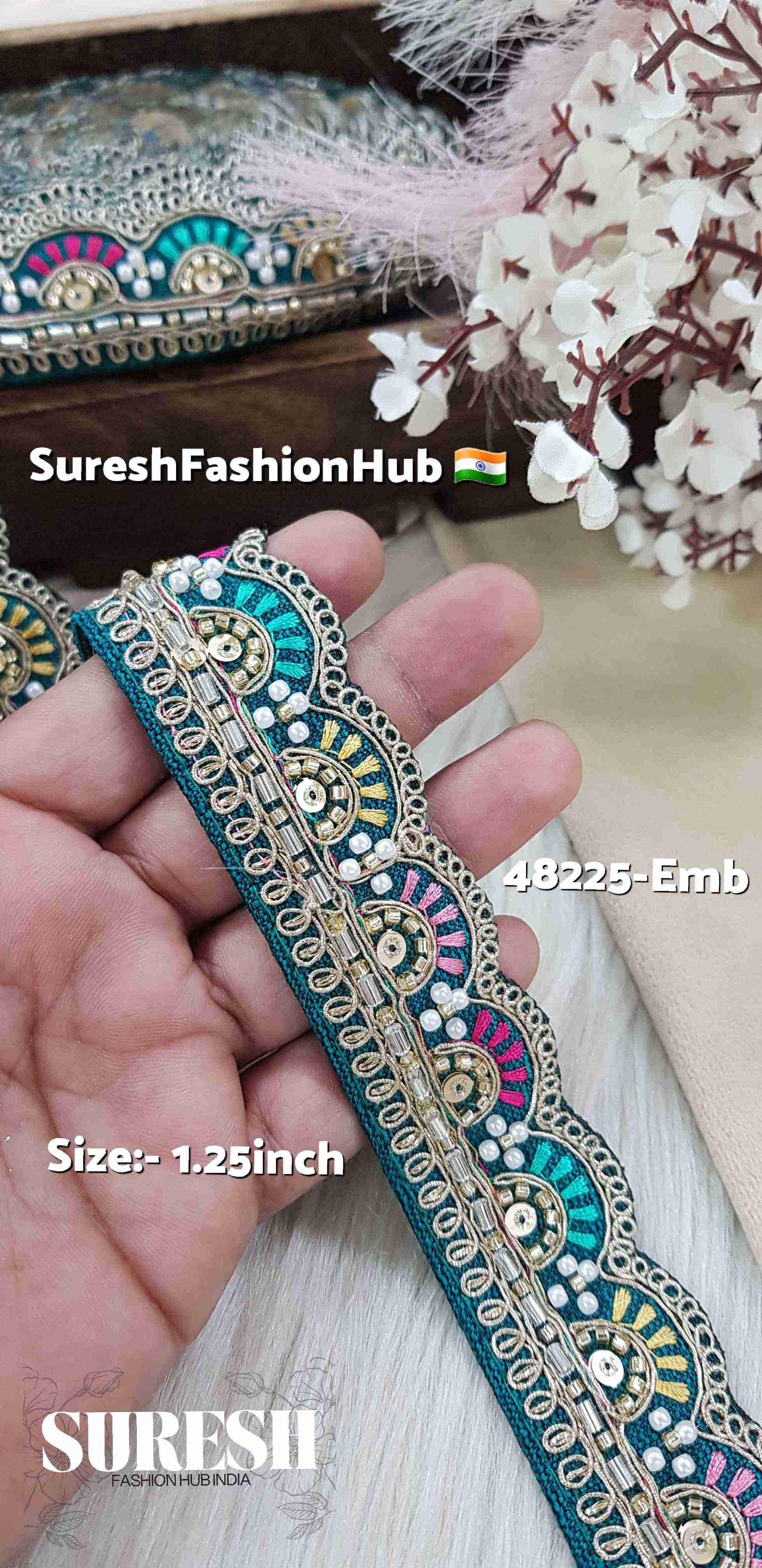 Rama Elegance Embroidered Border