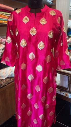 Pink Banarsi Set  