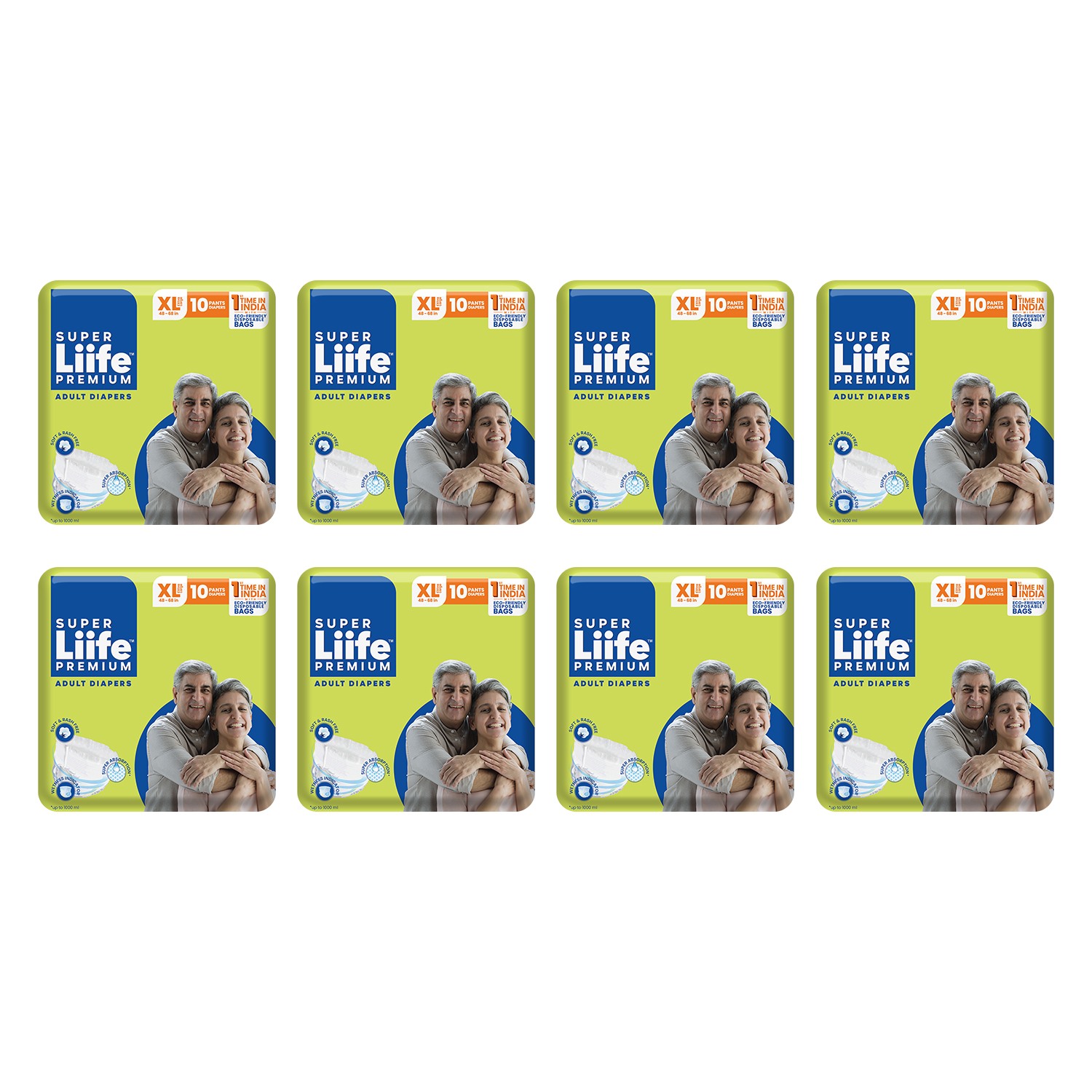 Super Liife Rash Free Adult Diapers Pants with Wetness Indicator and ...
