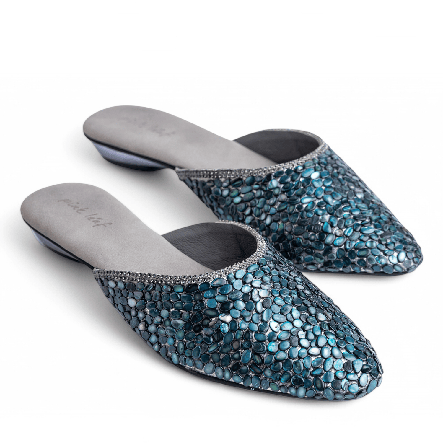 Women Midnight Pebble Mules