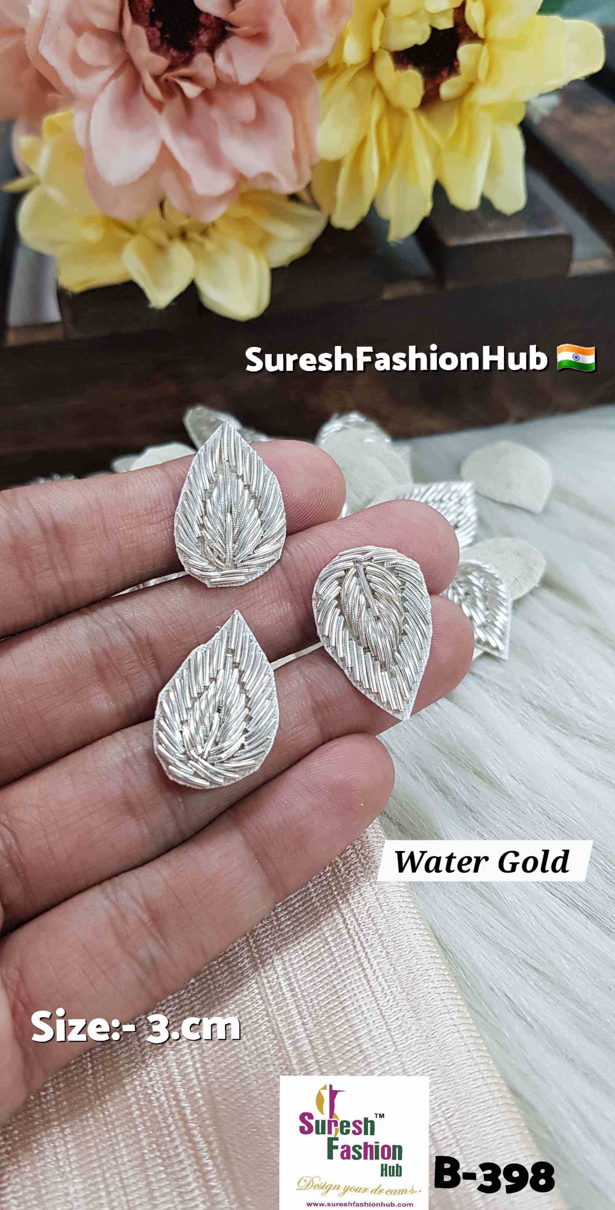Water Blue Diya Zardosi Saadi Buttie