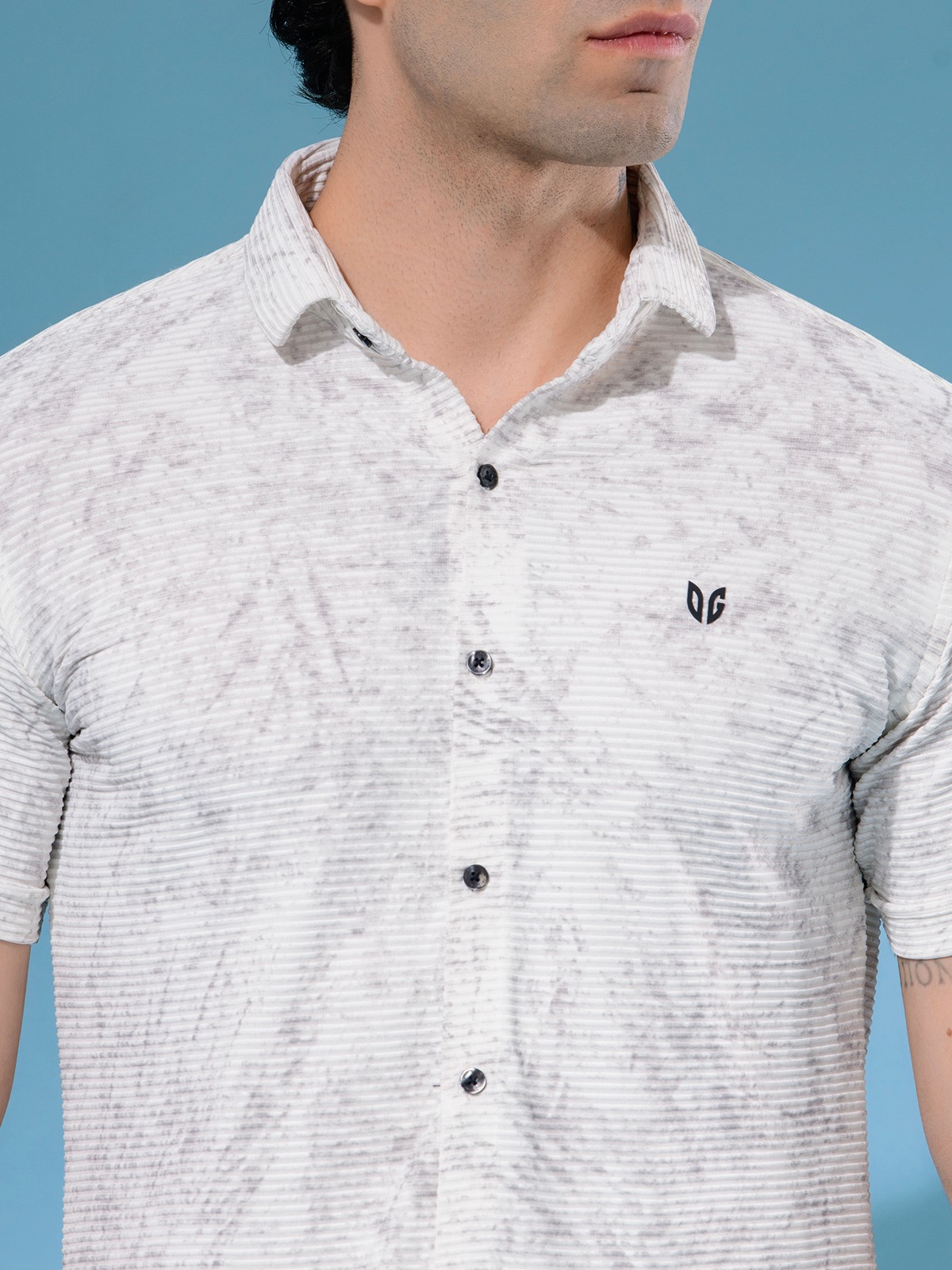 ALBION MENS OLDGARAGE 2 (WHITE) SHIRT