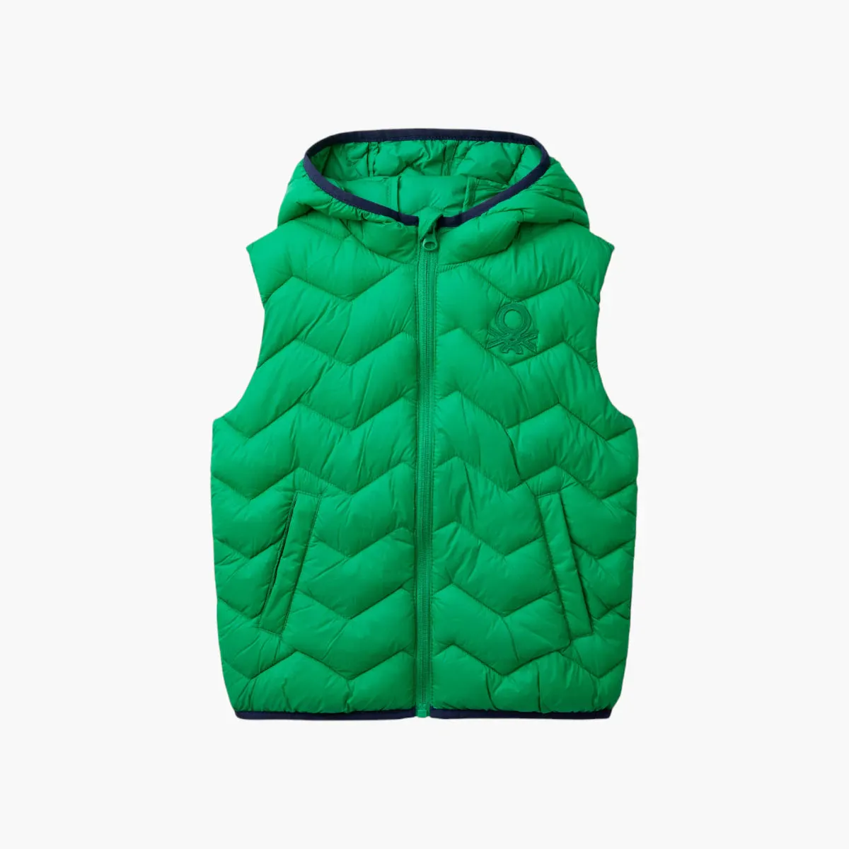 Padded Vest With Hood