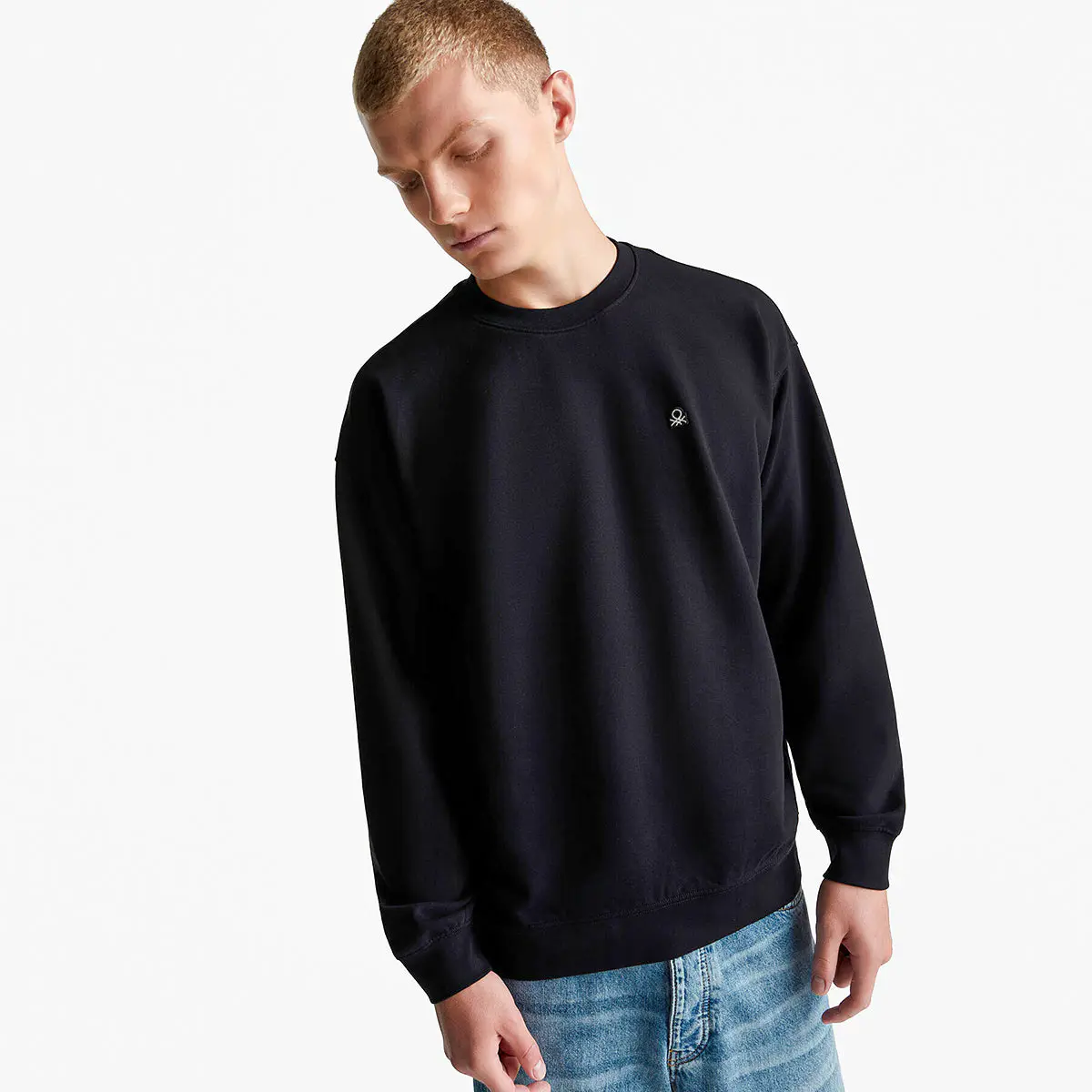 Man Sweatshirt With Logo Patch