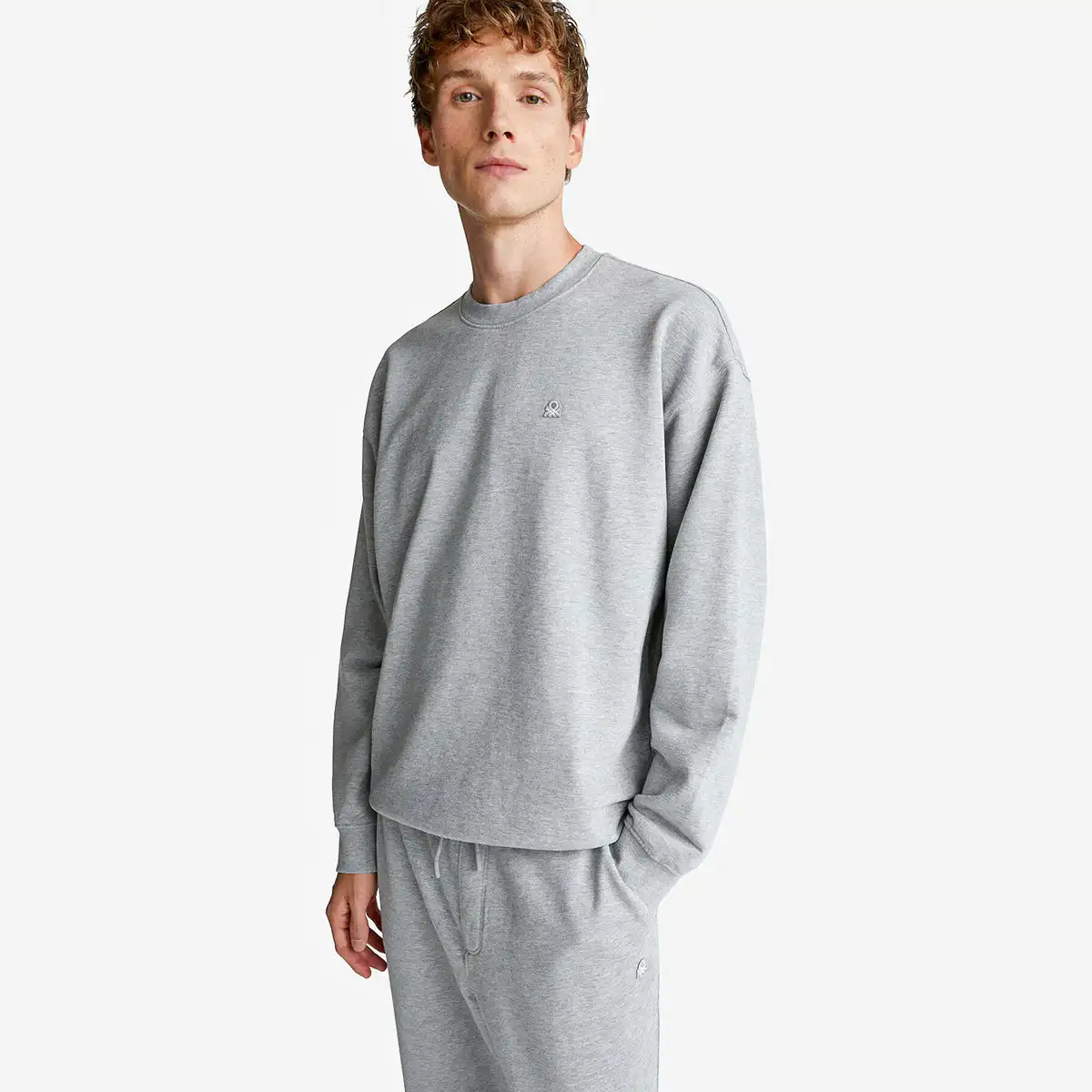 Man Sweatshirt With Logo Patch