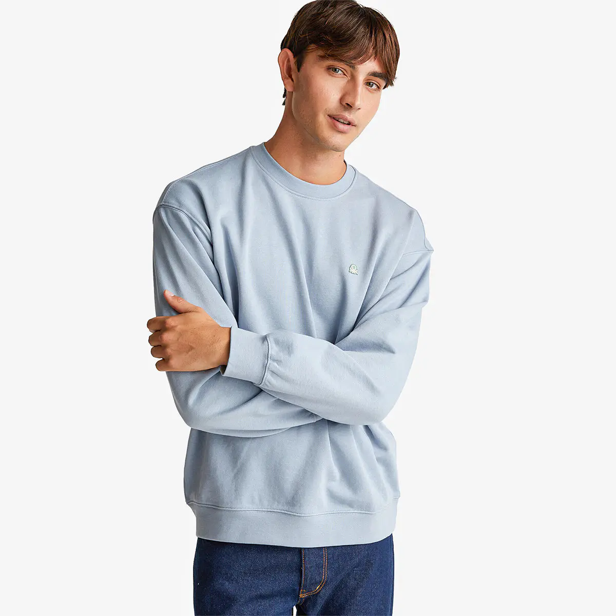 Man Sweatshirt With Logo Patch
