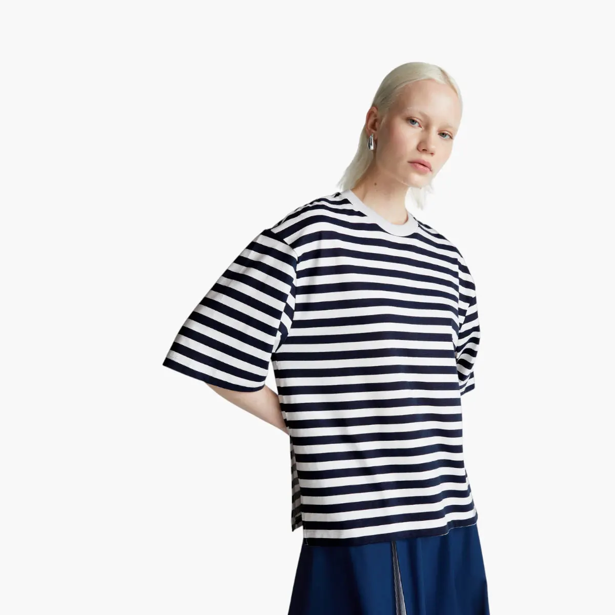 Woman Oversized Striped T-Shirt
