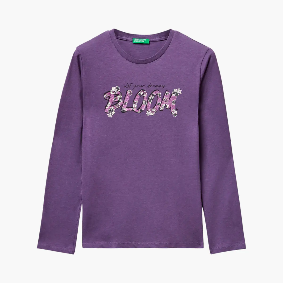 Girl Junior T-Shirt With Glitter Print