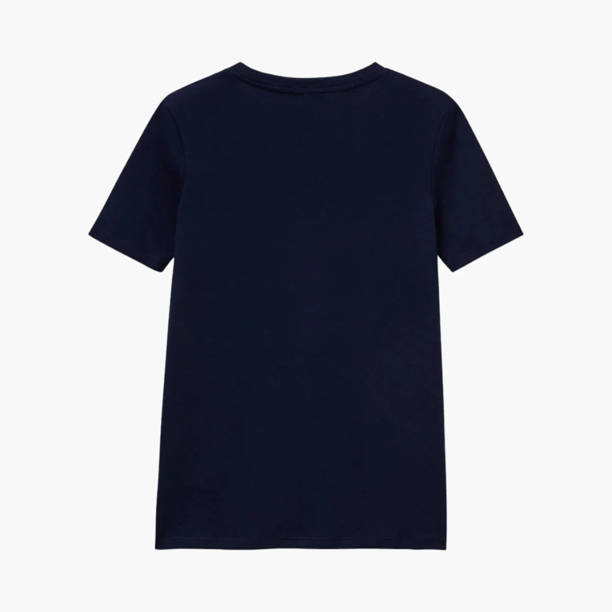 Woman Pure Cotton T-Shirt With V-Neck