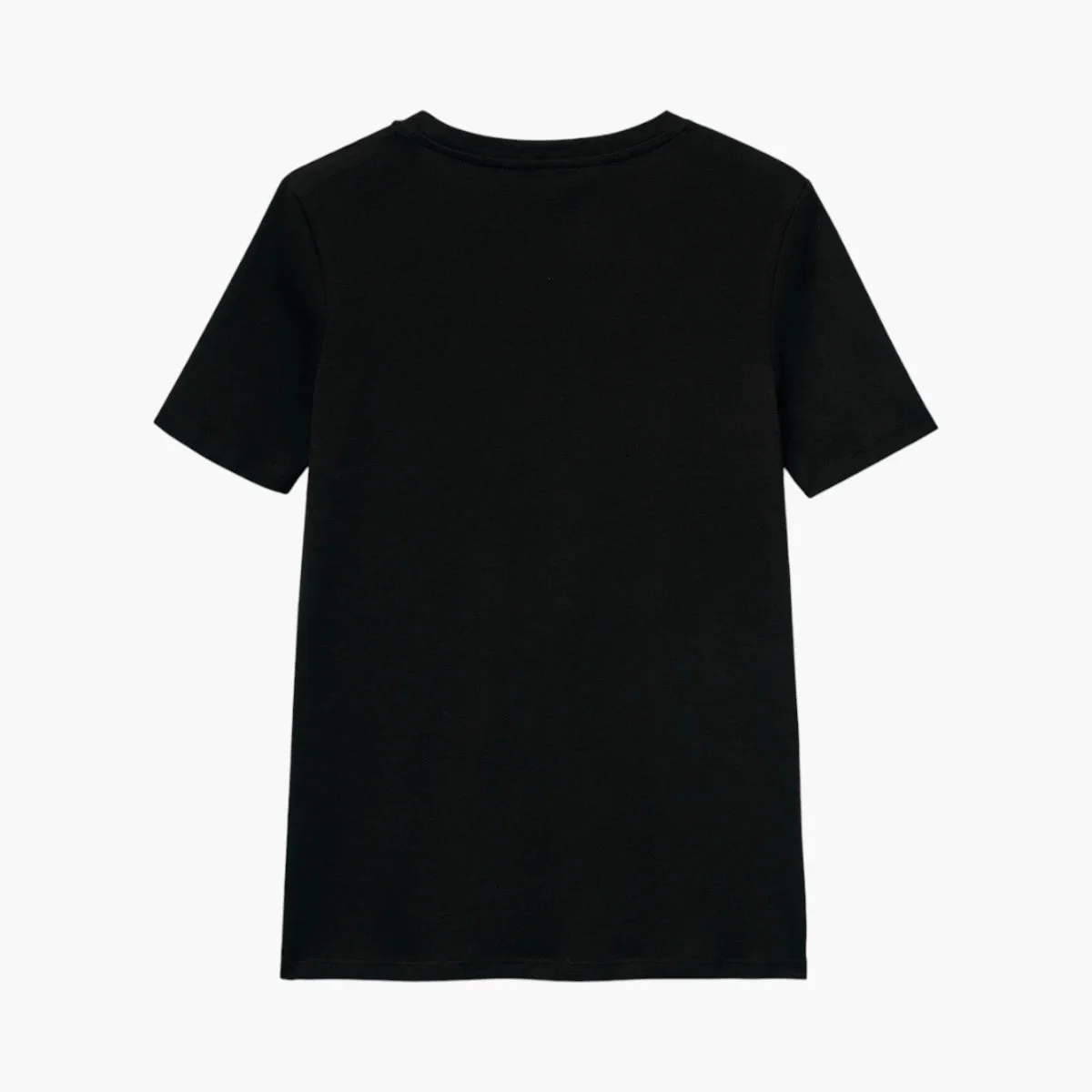 Woman Pure Cotton T-Shirt With V-Neck