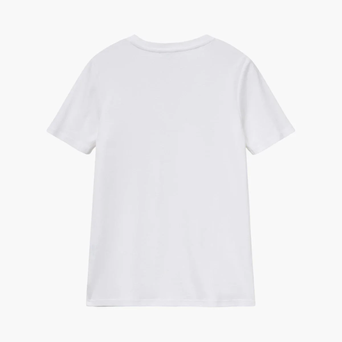 Woman Pure Cotton T-Shirt With V-Neck