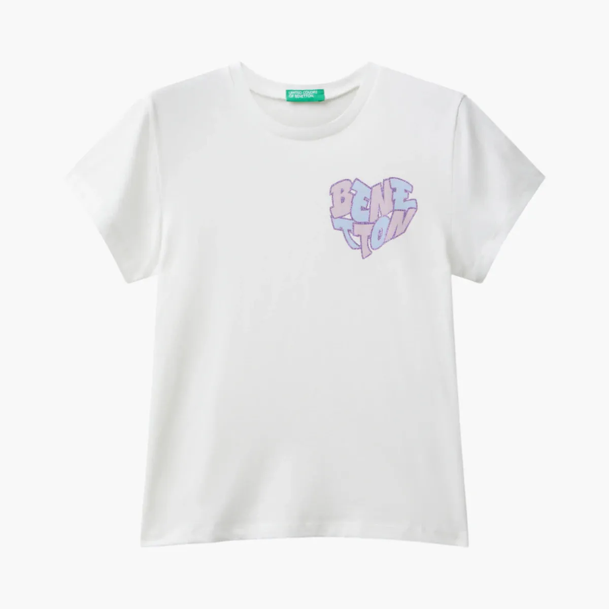 Girl Junior T-Shirt With Glittery Logo