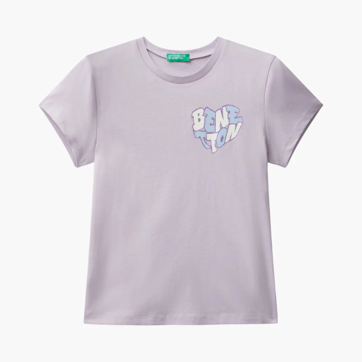 Girl Junior T-Shirt With Glittery Logo