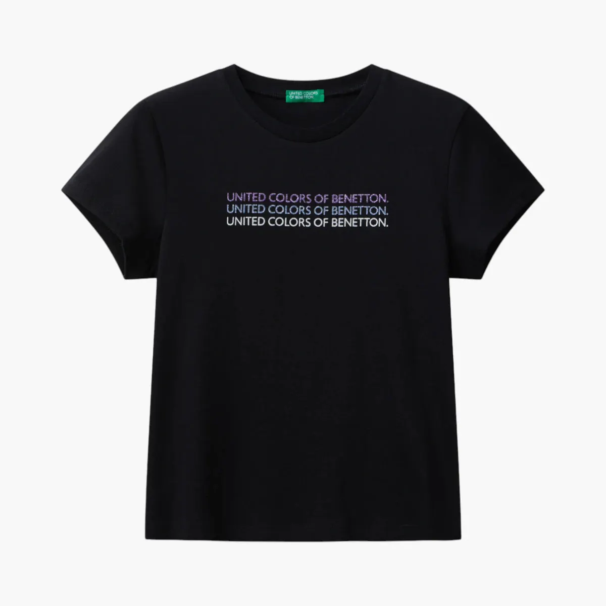 Girl Junior T-Shirt With Glittery Logo