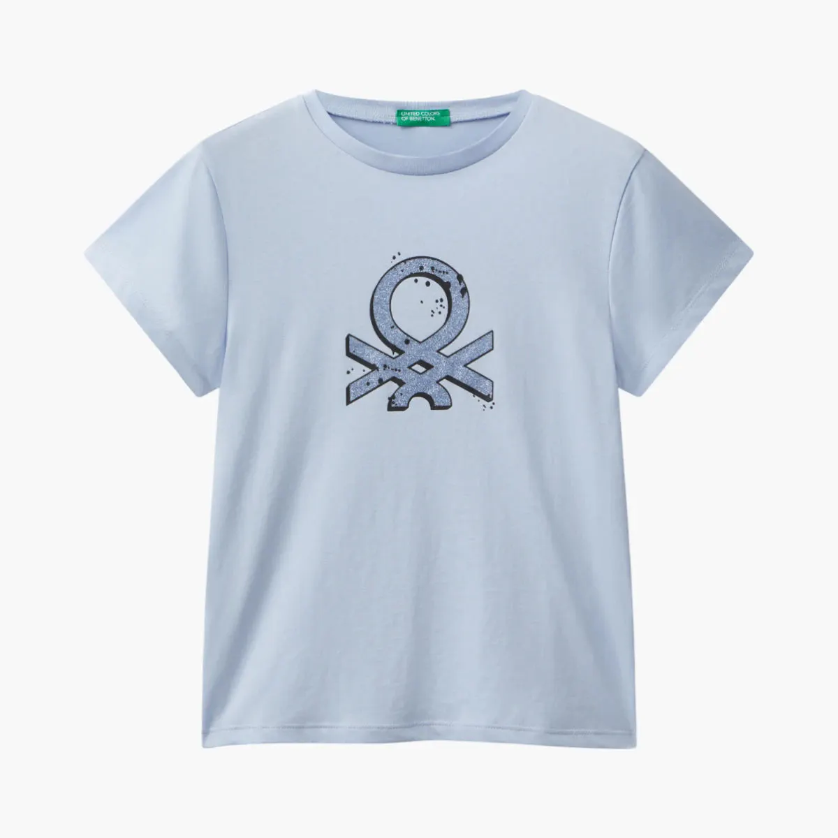 Girl Junior T-Shirt With Glittery Logo
