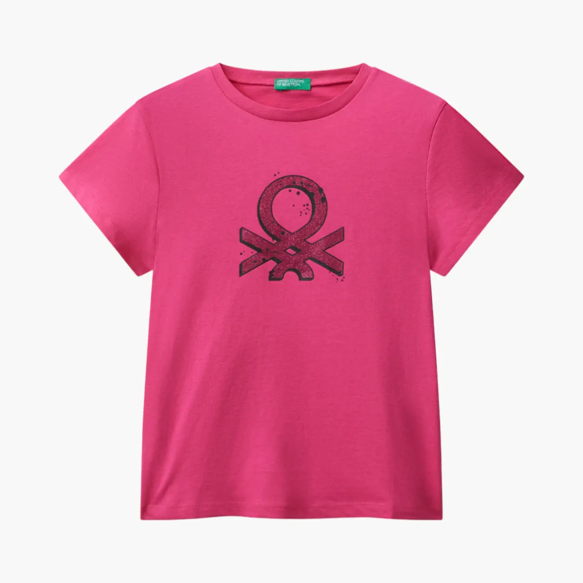 Girl Junior T-Shirt With Glittery Logo