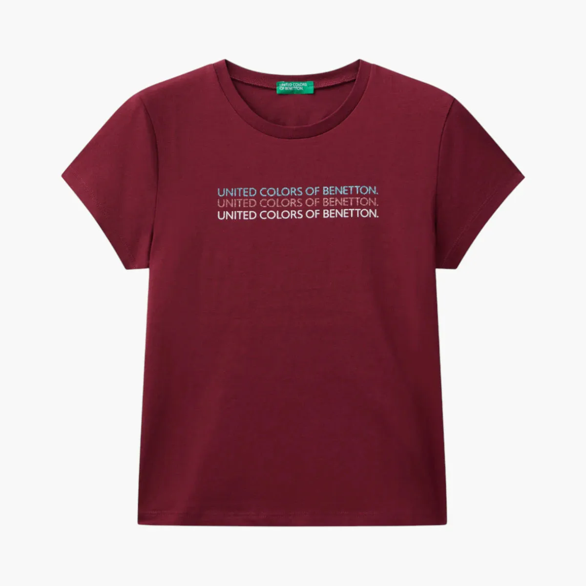 Girl Junior T-Shirt With Glittery Logo