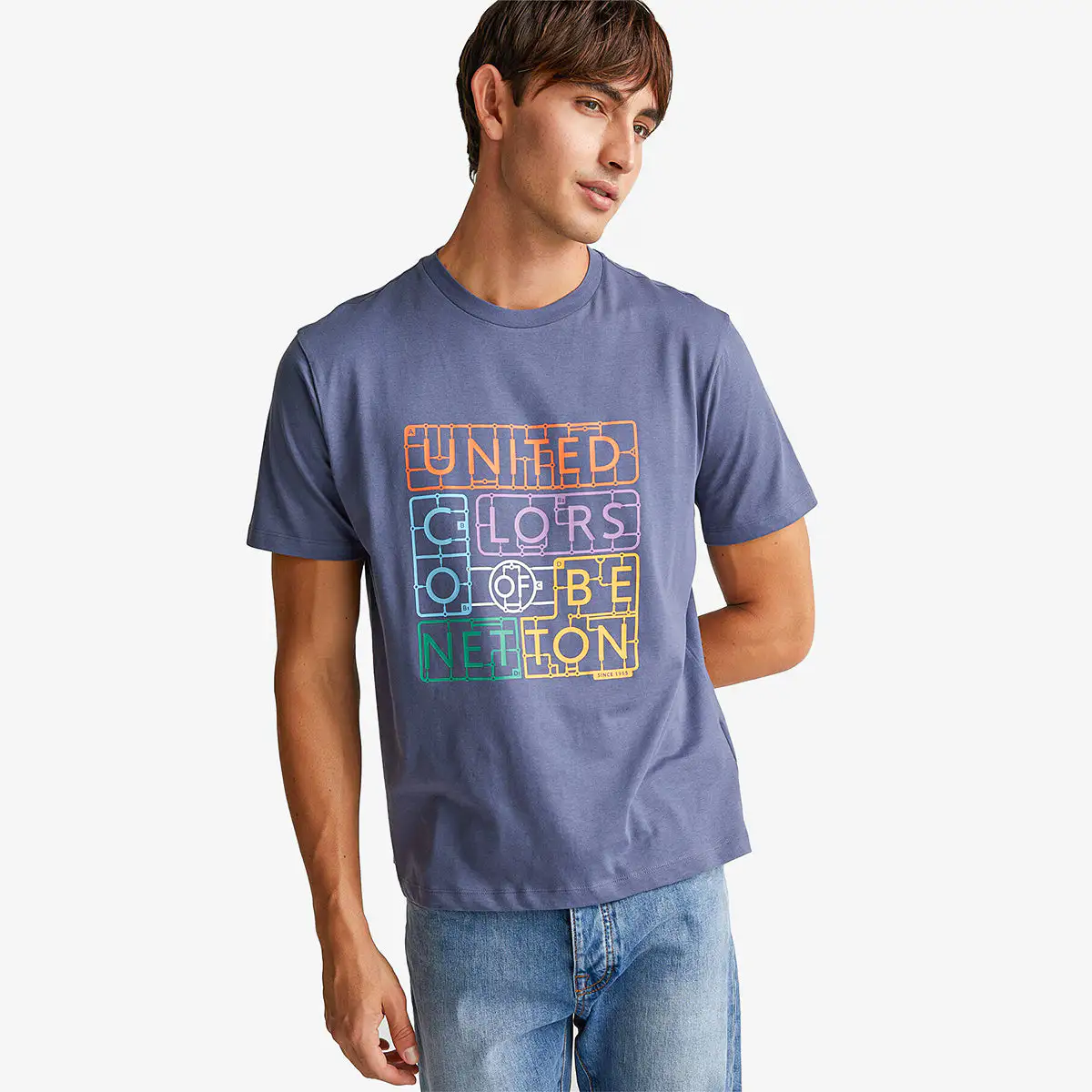 Man T-Shirt In Cotton With Logo