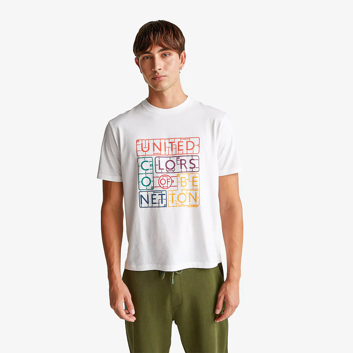 Man T-Shirt In Cotton With Logo