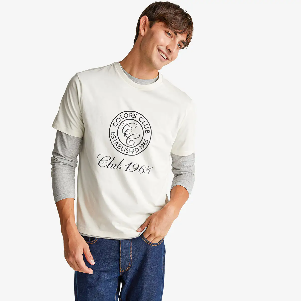 Man T-Shirt In Cotton With Logo