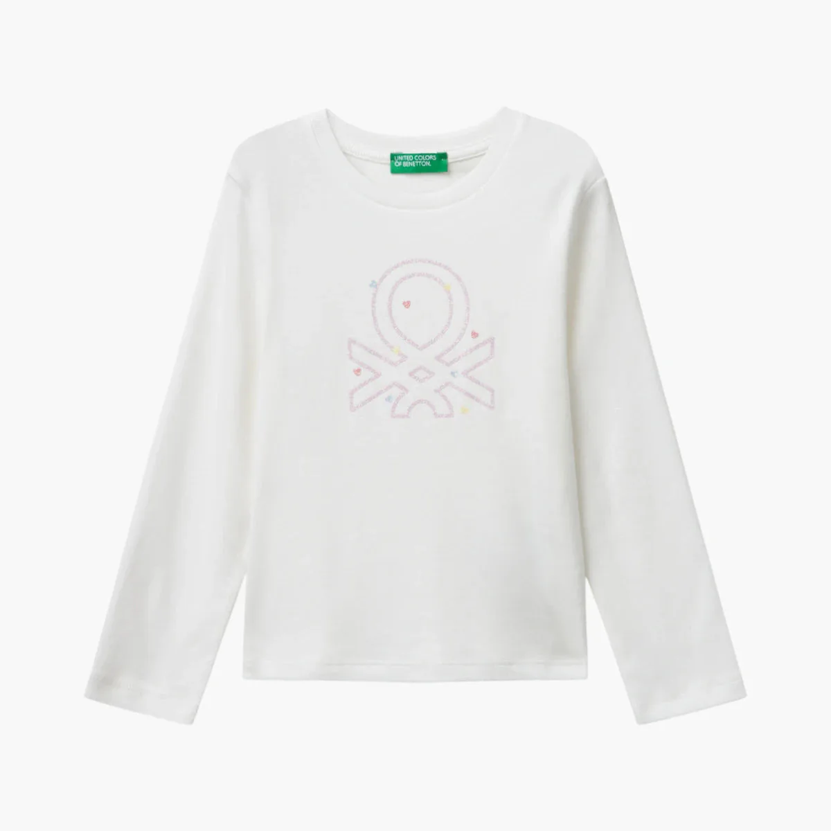 Girl Kid T-Shirt With Glittery Logo In Cotton