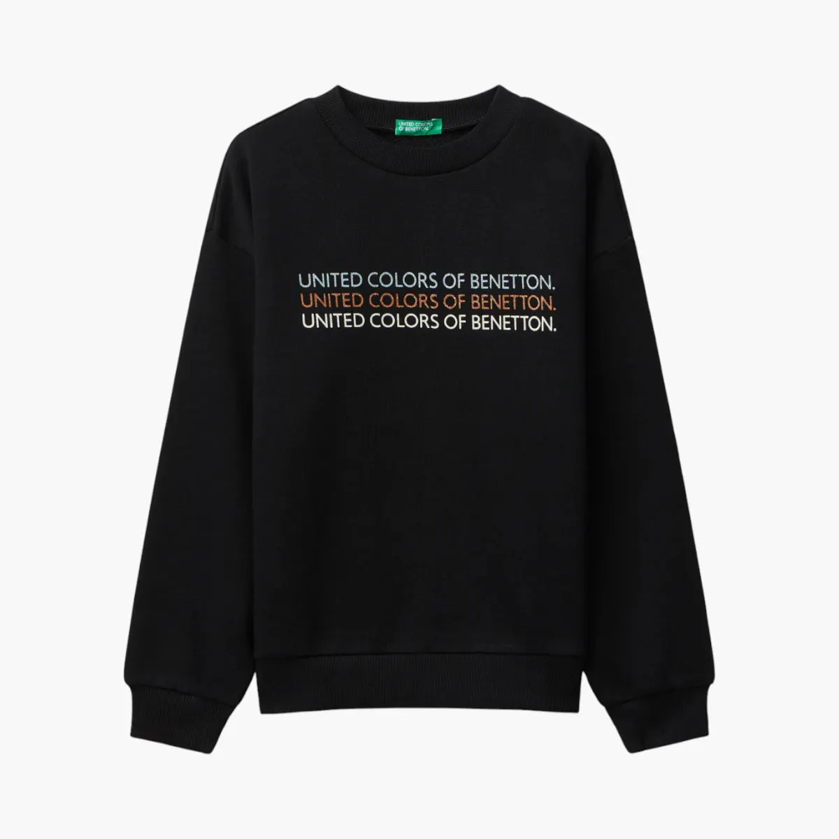 Girl Junior Sweatshirt With Glittery Logo Print