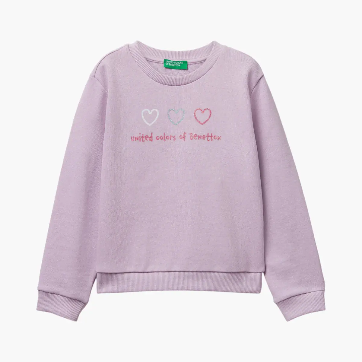 Girl Kid Sweatshirt With Glittery Print