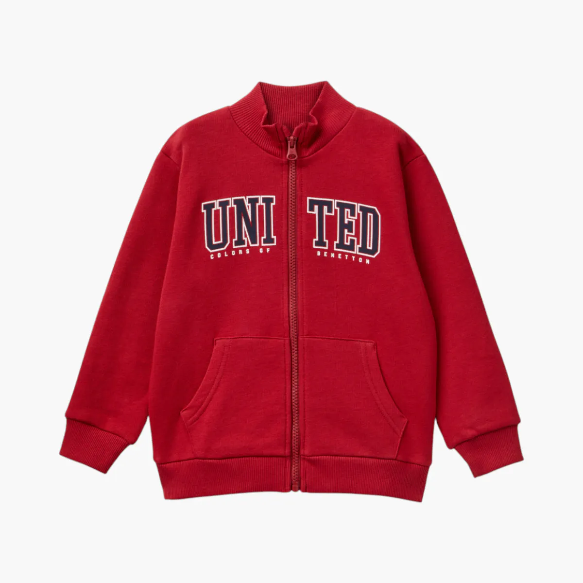 Sweatshirt In Organic Cotton With Zip