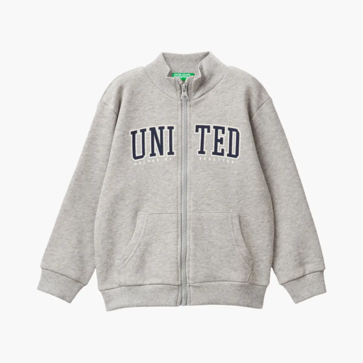 Sweatshirt In Organic Cotton With Zip