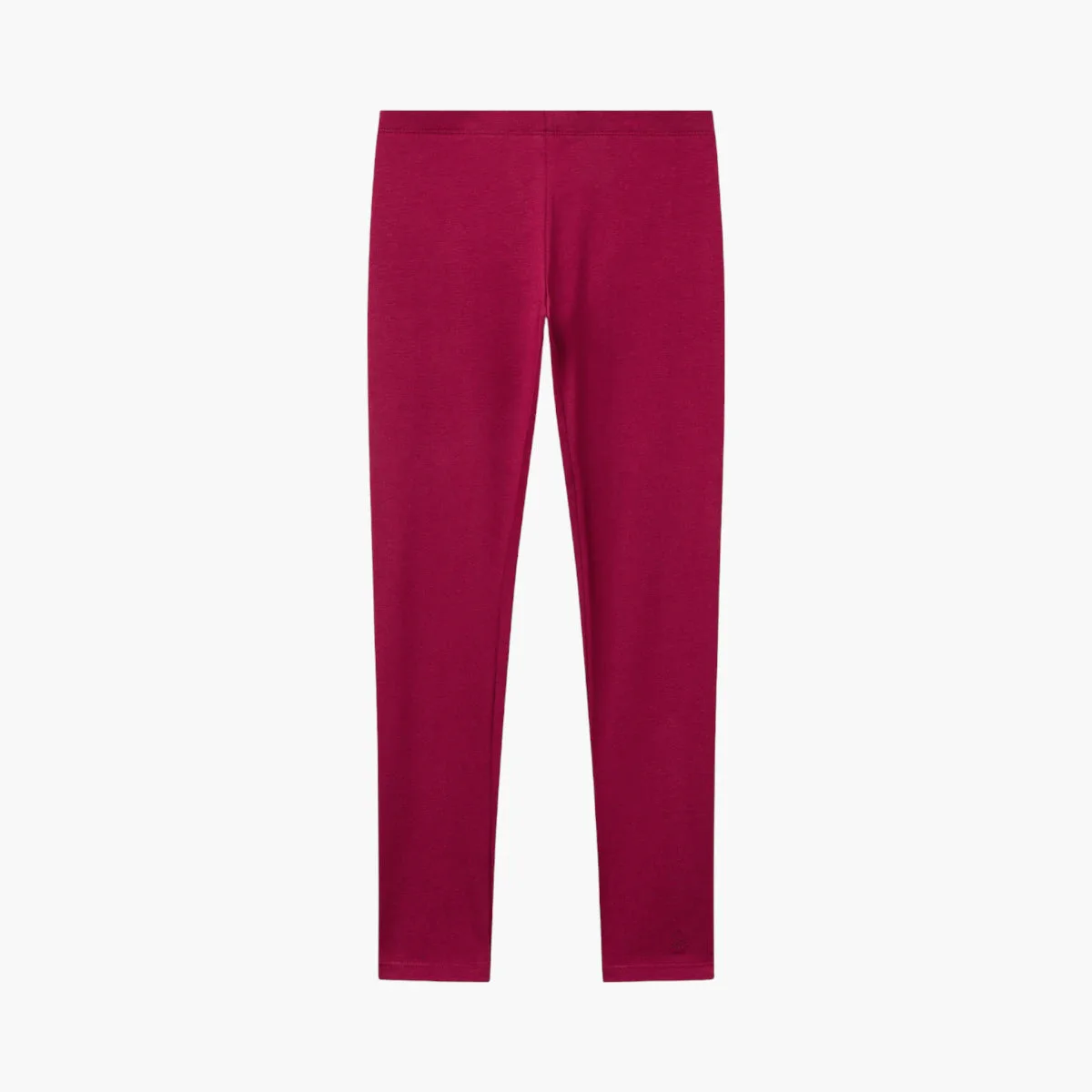 Girl Junior Stretch Cotton Leggings With Logo
