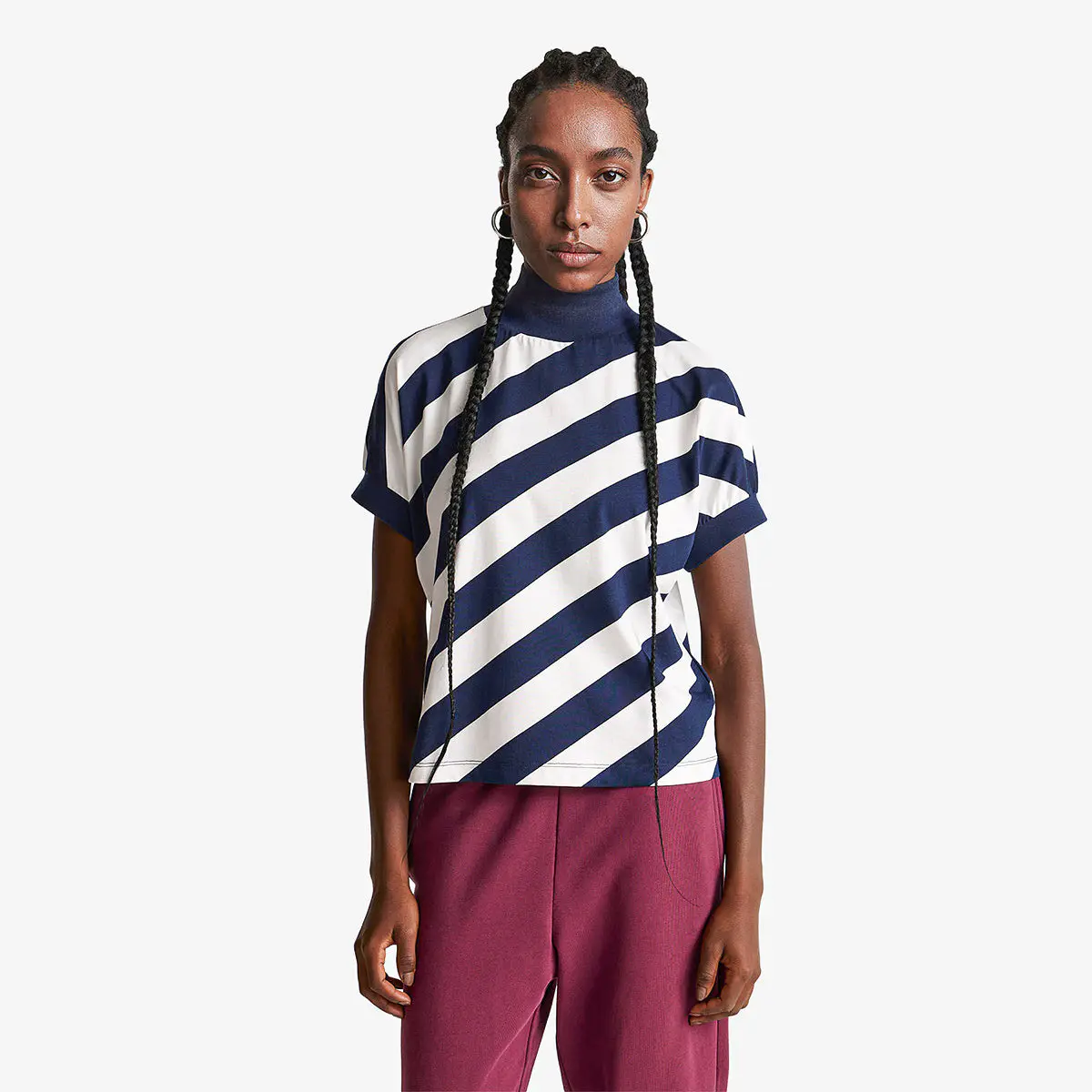 Woman Regimental Striped T-Shirt