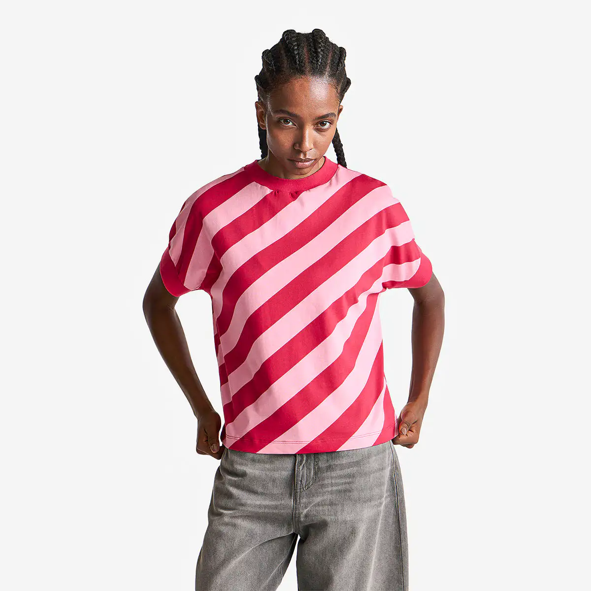 Woman Regimental Striped T-Shirt