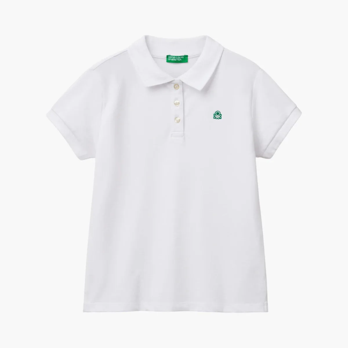 Girl Junior Short Sleeve Polo In Cotton