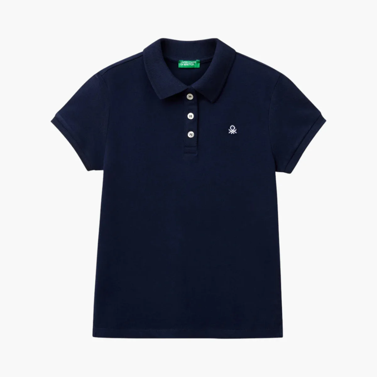 Girl Junior Short Sleeve Polo In Cotton
