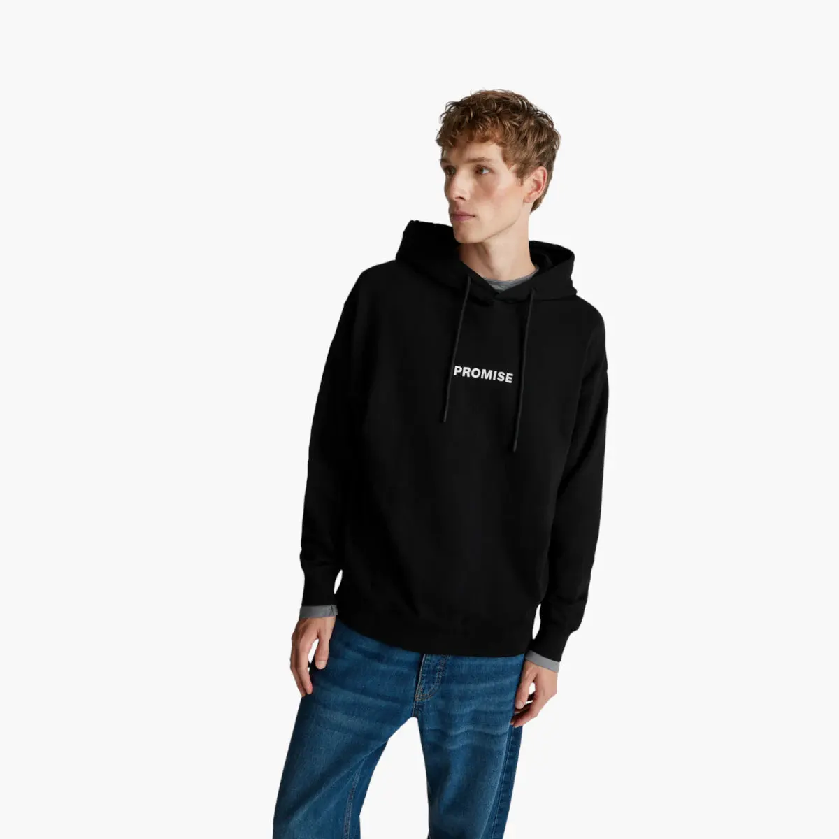 Man Printed Hoodie