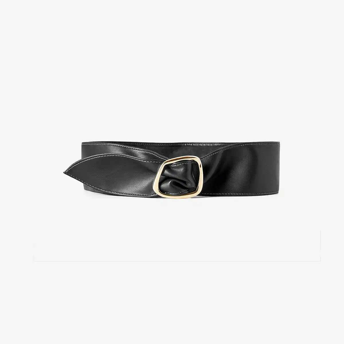 Woman High Waist Belt In Imitation Leather