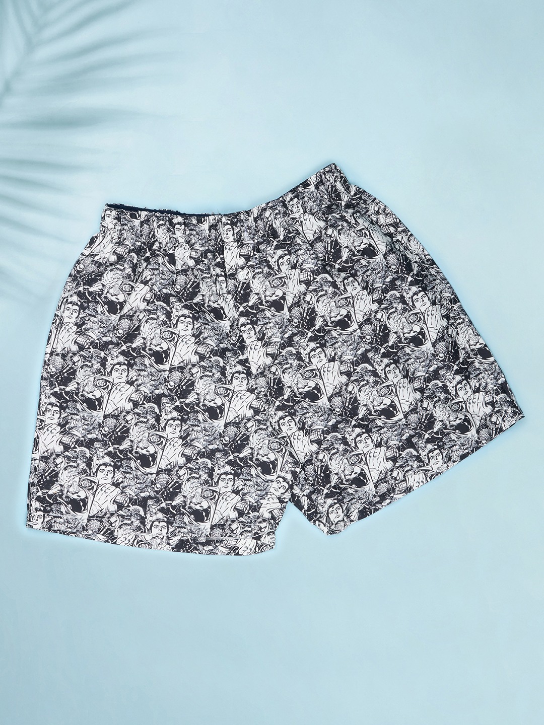 Black Superman Print Boxers