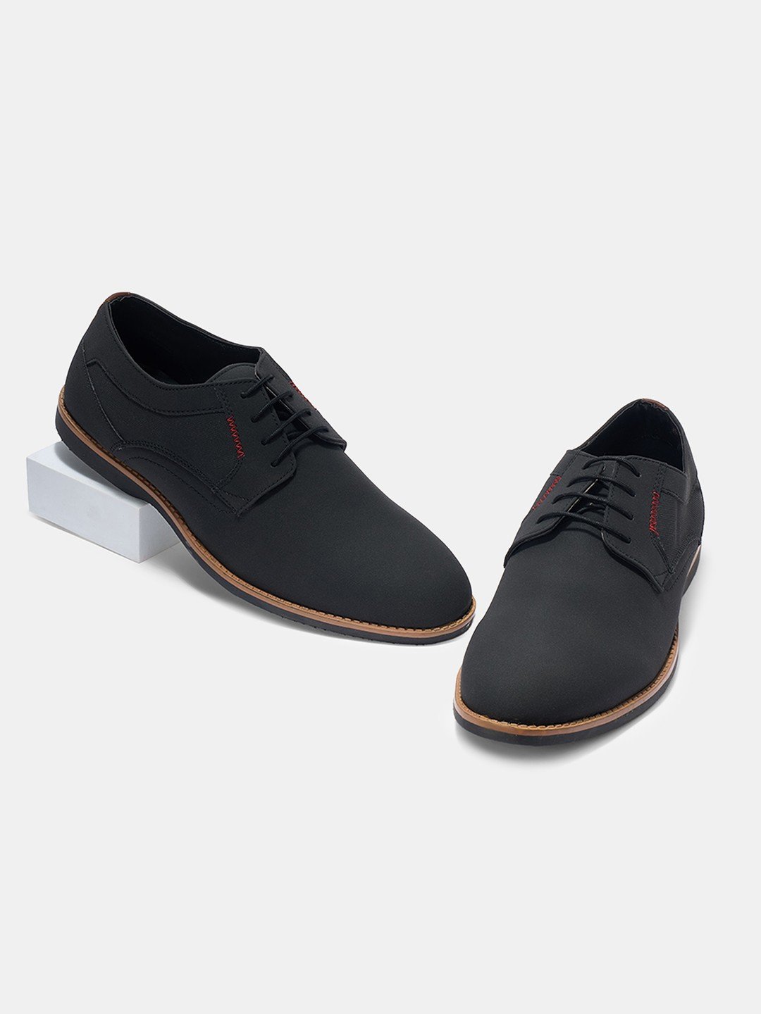 Black Casual Derby Shoes
